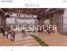 Tablet Screenshot of juliesnyder.ca